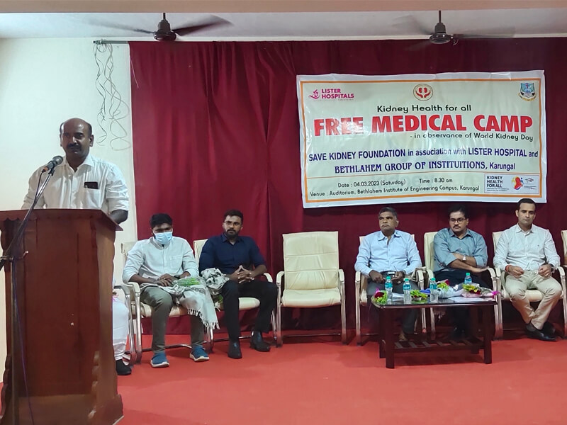 Kidney Health Speech by Dr Aravindh