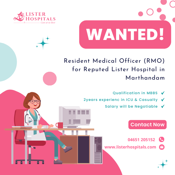 Lister Hospital Resident Medical Officer Wanted